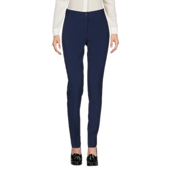 Brian Dales Pants - Brian‎ Dales Wool Pants Straight Leg Dark Navy Blue Classic Flat Front Size 10